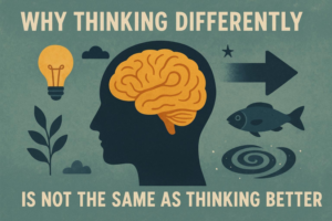 Why thinking differently is not the same as thinking better